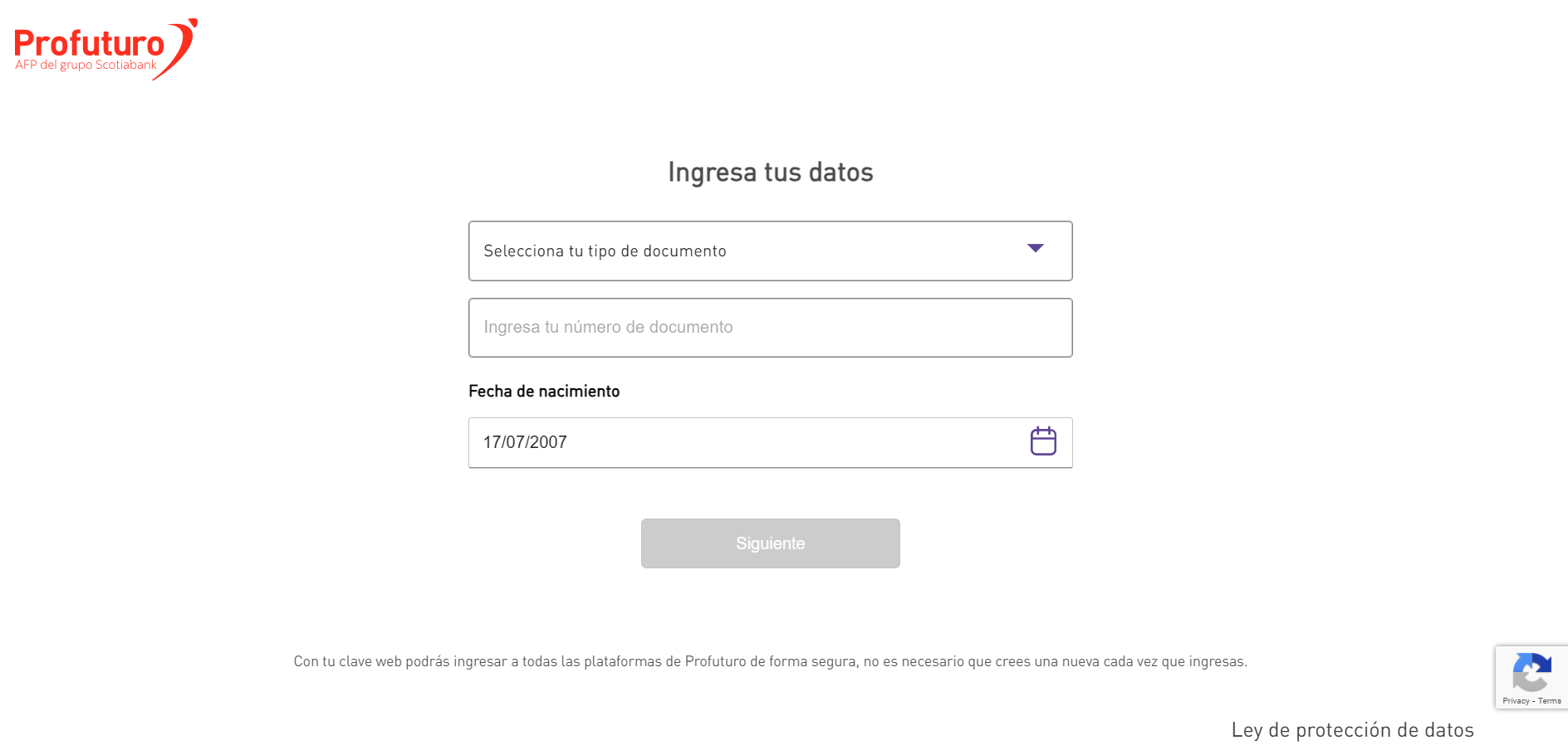 Captura de Clave Web