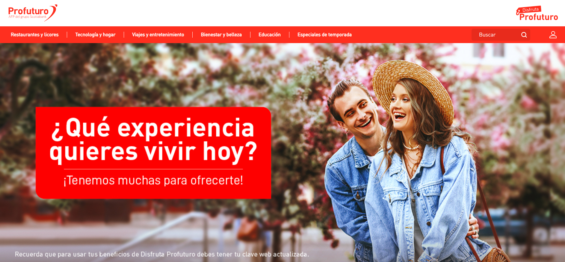 Captura de Disfruta Profuturo