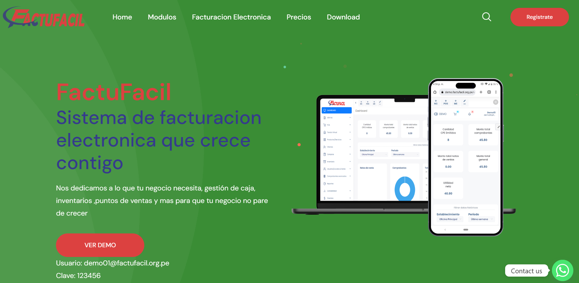 Captura de FactuFacil